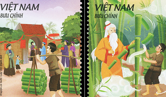 Phát hành bộ tem Truyện cổ tích Việt Nam: Cây tre trăm đốt