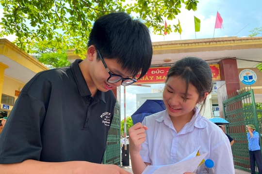 Đề thi môn ngữ văn dễ, nhiều học sinh "trúng tủ"