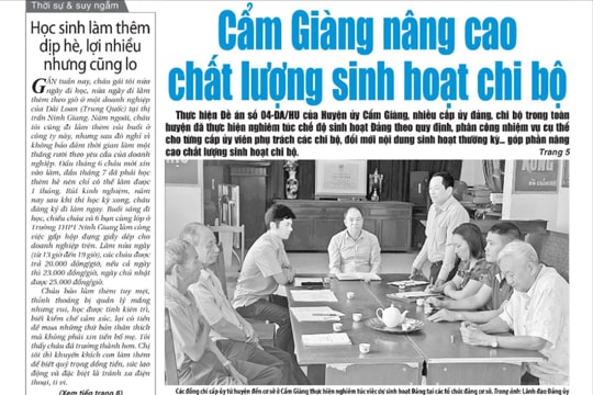 Xem gì trên báo Hải Dương ngày 4/6?