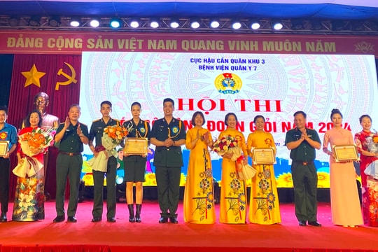 Công đoàn khối nội đoạt giải nhất Hội thi cán bộ công đoàn giỏi Bệnh viện Quân y 7