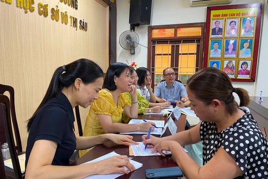 Trường THCS Võ Thị Sáu có nhiều hồ sơ đăng ký vào lớp 6 “chất lượng cao” nhất TP Hải Dương