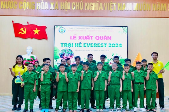 80 thiếu nhi Hải Dương tham gia trại hè "Tự lập để trưởng thành"