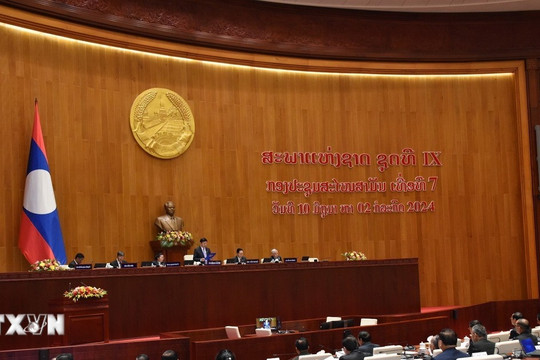 Khai mạc Kỳ họp thứ 7 Quốc hội Lào khóa IX tại thủ đô Vientiane