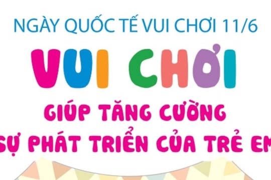 Vui chơi giúp tăng cường sự phát triển của trẻ em