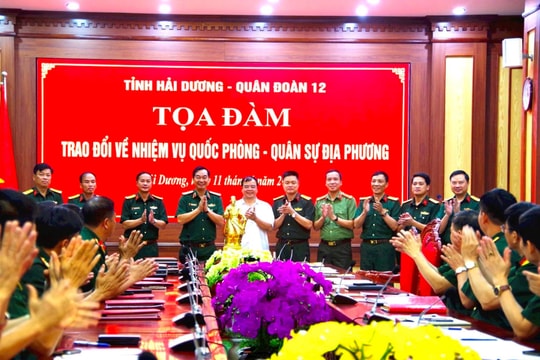 Tăng cường phối hợp thực hiện nhiệm vụ giữa tỉnh Hải Dương và Quân đoàn 12