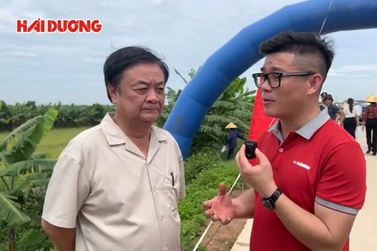 Bộ trưởng Lê Minh Hoan nói về biết ơn và trả ơn tại Ngày hội lúa rươi hữu cơ Tứ Kỳ