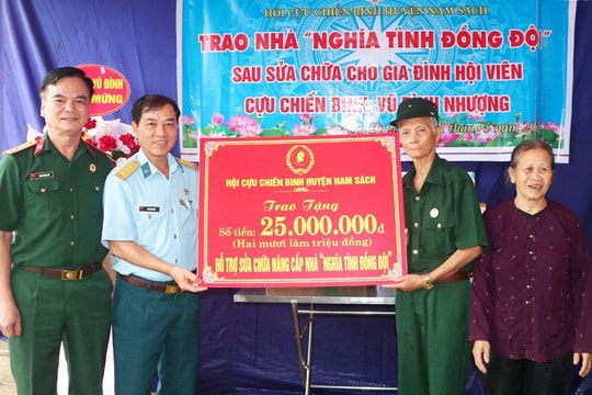 Các cấp Hội Cựu chiến binh Hải Dương xây mới, sửa chữa 54 nhà cho hội viên