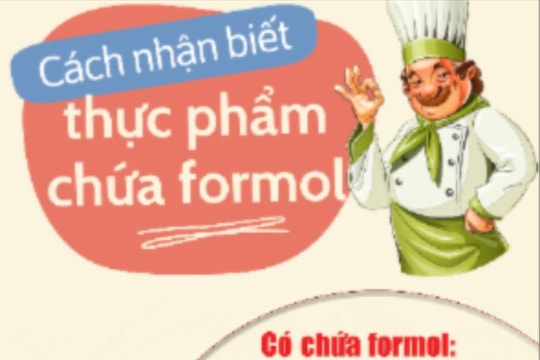 Cách nhận biết thực phẩm có chứa formol