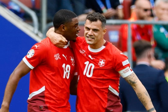 Thụy Sỹ thắng Hungary 3-1, tạm xếp nhì bảng A