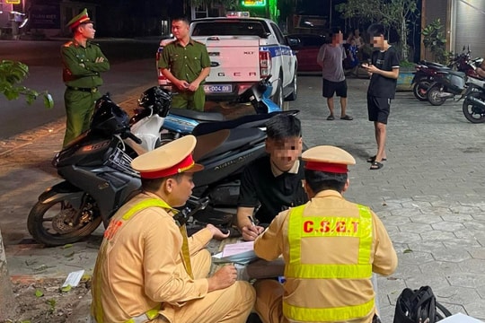 1 tháng, Công an huyện Thanh Hà xử phạt 33 thanh niên, học sinh vi phạm giao thông