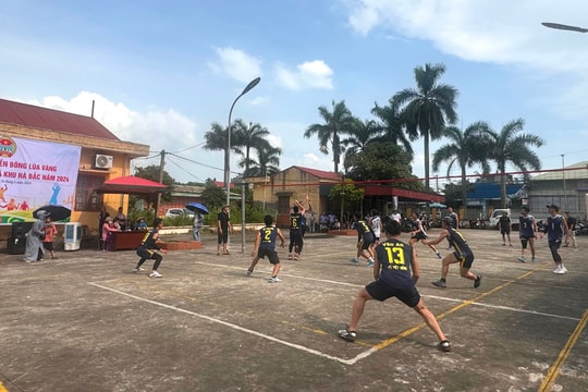 Đơn vị đầu tiên ở Hải Dương tổ chức Giải bóng chuyền “Bông lúa vàng” cấp cơ sở