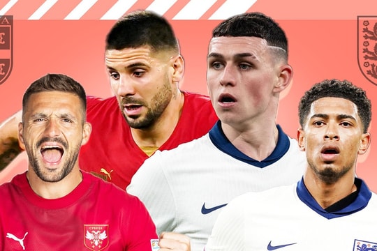 Anh-Serbia: "Tam sư" mơ tái hiện chiến thắng của "Thế hệ vàng"