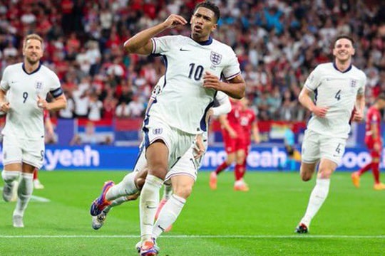 Bellingham tỏa sáng, tuyển Anh vươn lên dẫn đầu bảng C EURO 2024