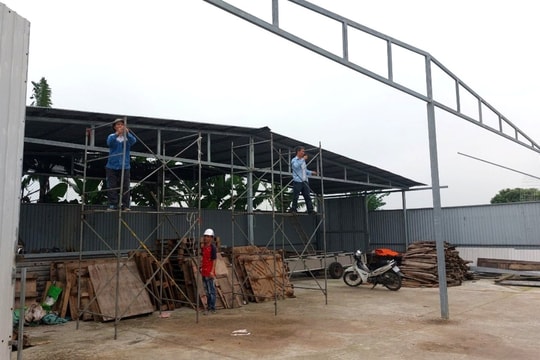 Vi phạm hành lang an toàn giao thông, công trình thủy lợi, một cá nhân ở Cẩm Giàng bị phạt 60 triệu đồng