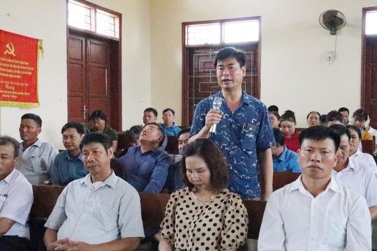 Cử tri Kinh Môn kiến nghị được hỗ trợ cấp lại giấy chứng nhận quyền sử dụng đất sau khi hiến đất làm đường