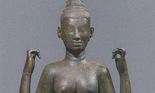 Cổ vật tượng đồng Nữ thần Durga hồi hương
