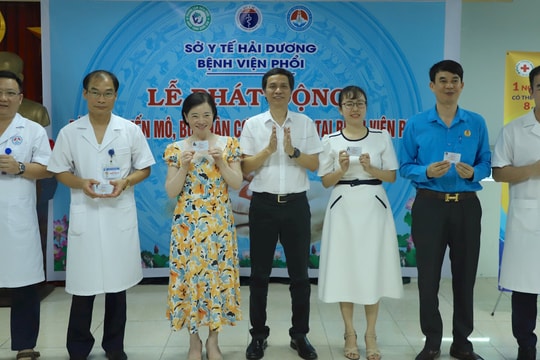 31 cán bộ, nhân viên y tế Bệnh viện Phổi Hải Dương đăng ký hiến tặng mô, tạng