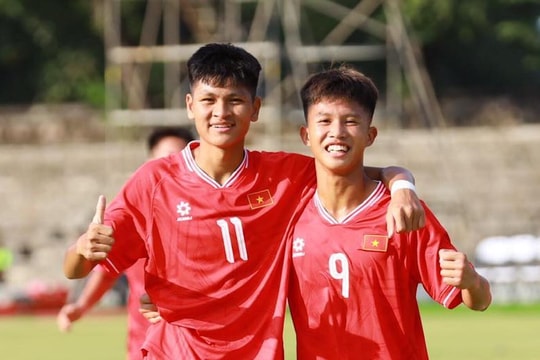 U16 Việt Nam thắng U16 Brunei 15-0 ở giải U16 Đông Nam Á 2024