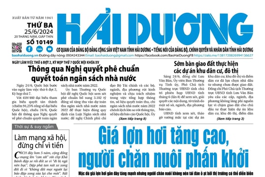 Xem gì trên báo Hải Dương ngày 25/6?