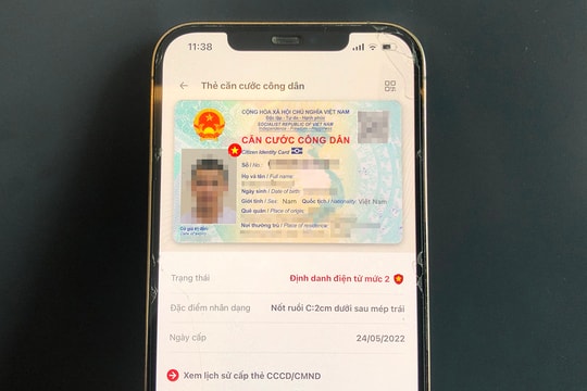 Hiển thị căn cước điện tử trên VNeID từ 1/7