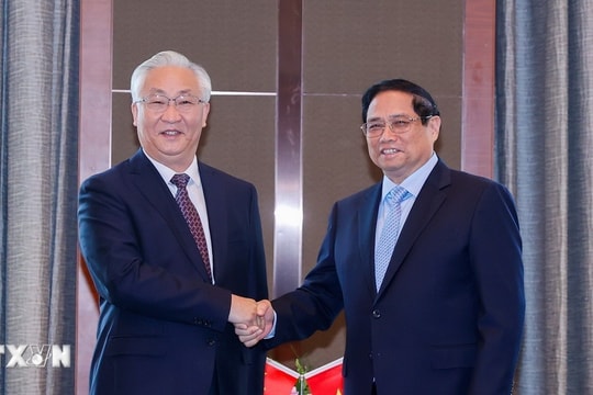 Thủ tướng Phạm Minh Chính tiếp Phó Thủ tướng Trung Quốc Trương Quốc Thanh