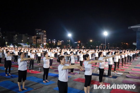 Hải Dương đồng diễn Yoga đông nhất từ trước tới nay