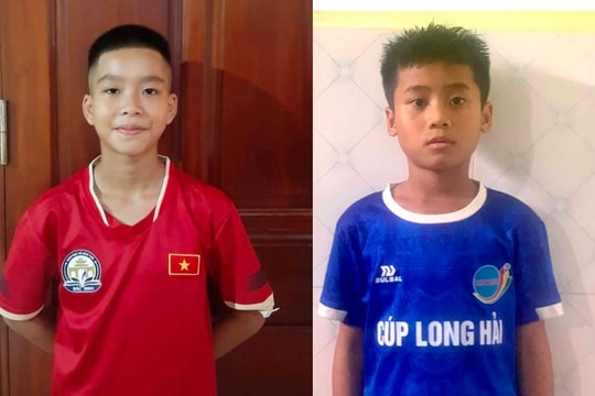 Hai cầu thủ sinh năm 2013 quê Cẩm Giàng, Tứ Kỳ (Hải Dương) trúng tuyển câu lạc bộ Thép Xanh Nam Định