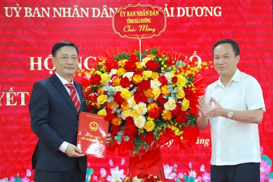 Tiến sĩ, bác sĩ Vũ Minh Hiệp giữ chức Giám đốc Bệnh viện Đa khoa tỉnh Hải Dương