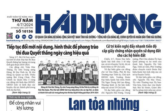 Xem gì trên báo Hải Dương ngày 4/7?