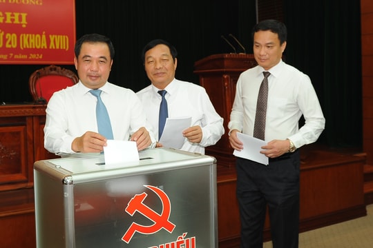 Đồng chí Phạm Mạnh Hùng được bầu làm Ủy viên Ủy ban Kiểm tra Tỉnh ủy Hải Dương khóa XVII