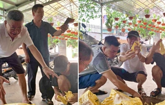 Quả mít "khủng" gần 55 kg ở Hải Dương