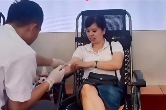 Nữ Công chức Văn hóa - Xã hội ở Gia Lộc 18 lần hiến máu tình nguyện