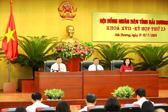 [Truyền hình trực tuyến] Kỳ họp thứ 23 HĐND tỉnh Hải Dương khoá XVII xem xét nhiều nội dung, chính sách quan trọng