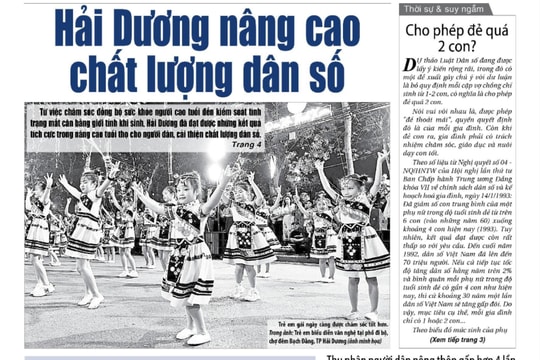 Xem gì trên báo Hải Dương ngày 11/7?