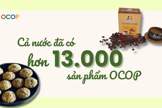 Đã có hơn 13.000 sản phẩm OCOP