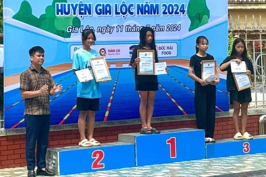 Giải bơi thanh thiếu niên, nhi đồng huyện Gia Lộc năm 2024 tăng 7 nội dung thi đấu