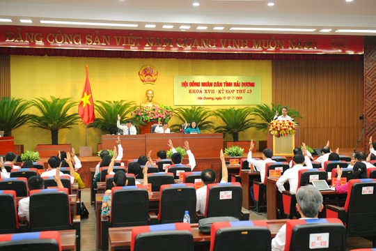 Sáng nay 12/8, HĐND tỉnh Hải Dương họp chuyên đề về công tác nhân sự và một số chính sách mới