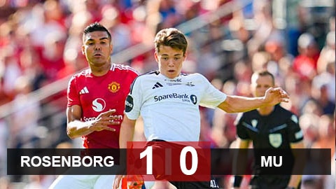 Rosenborg 1-0 MU: Quỷ đỏ thua trận giao hữu đầu tiên trong hè 2024