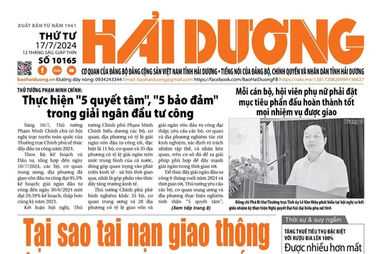 Xem gì trên báo Hải Dương ngày 17/7?