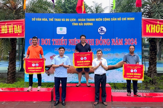 Cẩm Giàng nhất toàn đoàn Giải bơi thiếu niên, nhi đồng tỉnh Hải Dương