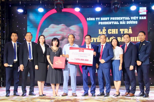 Prudential chi trả 3,85 tỷ đồng cho một khách hàng ở Kinh Môn