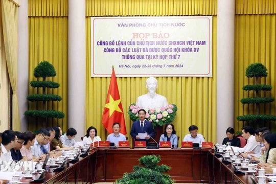 Công bố Lệnh của Chủ tịch nước về các luật vừa được Quốc hội thông qua