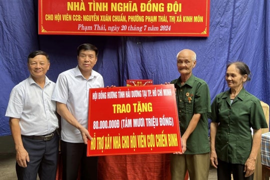 Nhiều cựu chiến binh ở Hải Dương được hỗ trợ xây nhà
