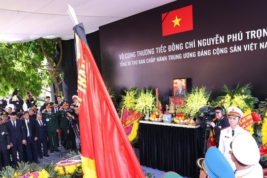 Burial ceremony for Party General Secretary Nguyen Phu Trong
