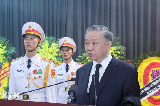 Lời điếu tại Lễ truy điệu Tổng Bí thư Nguyễn Phú Trọng