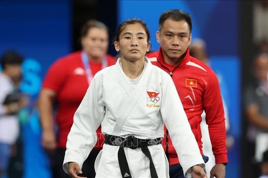 Olympic 2024: Võ sĩ judo Hoàng Thị Tình thua ngay ở vòng đầu