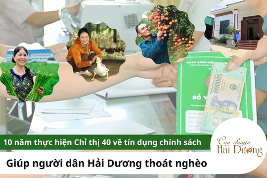10 năm thực hiện Chỉ thị 40 về tín dụng chính sách - Hải Dương vào cuộc giúp người dân thoát nghèo