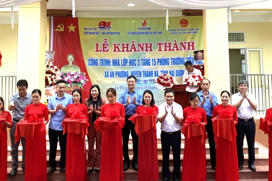 Điểm trường xuống cấp nhất huyện Thanh Hà có nhà lớp học mới