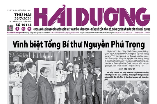 Xem gì trên báo Hải Dương ngày 29/7?