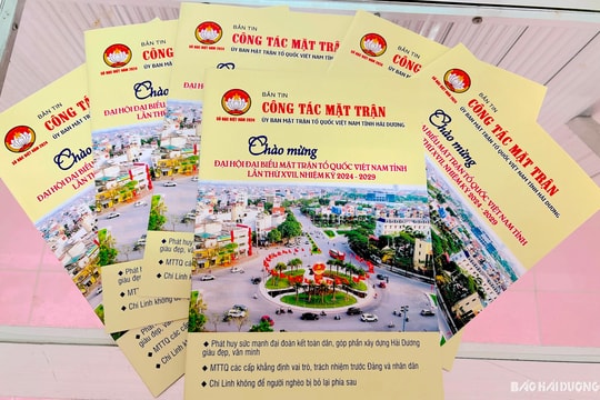 Xuất bản Bản tin số đặc biệt chào mừng Đại hội MTTQ tỉnh Hải Dương